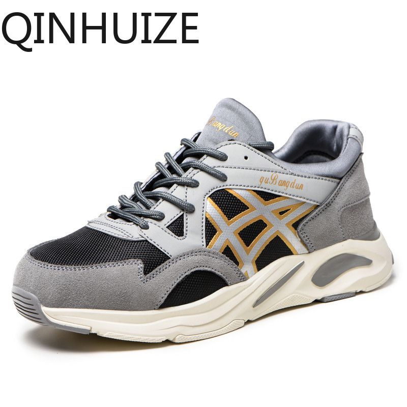 Fashion safety shoes, sports style steel toe caps, anti-smash, anti-piercing soft-soled lightweight protective safety boots