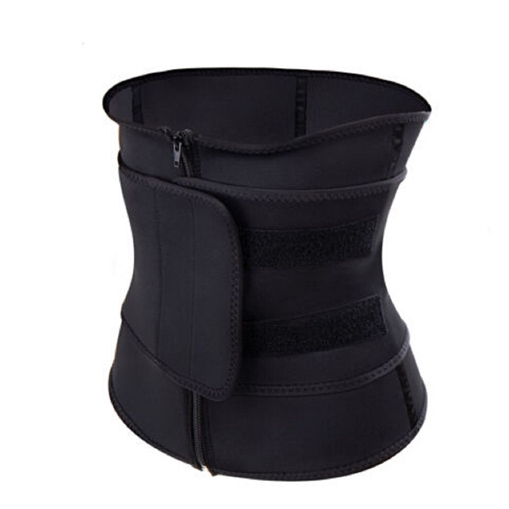 Women Sauna Thermo Shaper Sweat Waist Trainer Belt Slimming Vest Corset Black