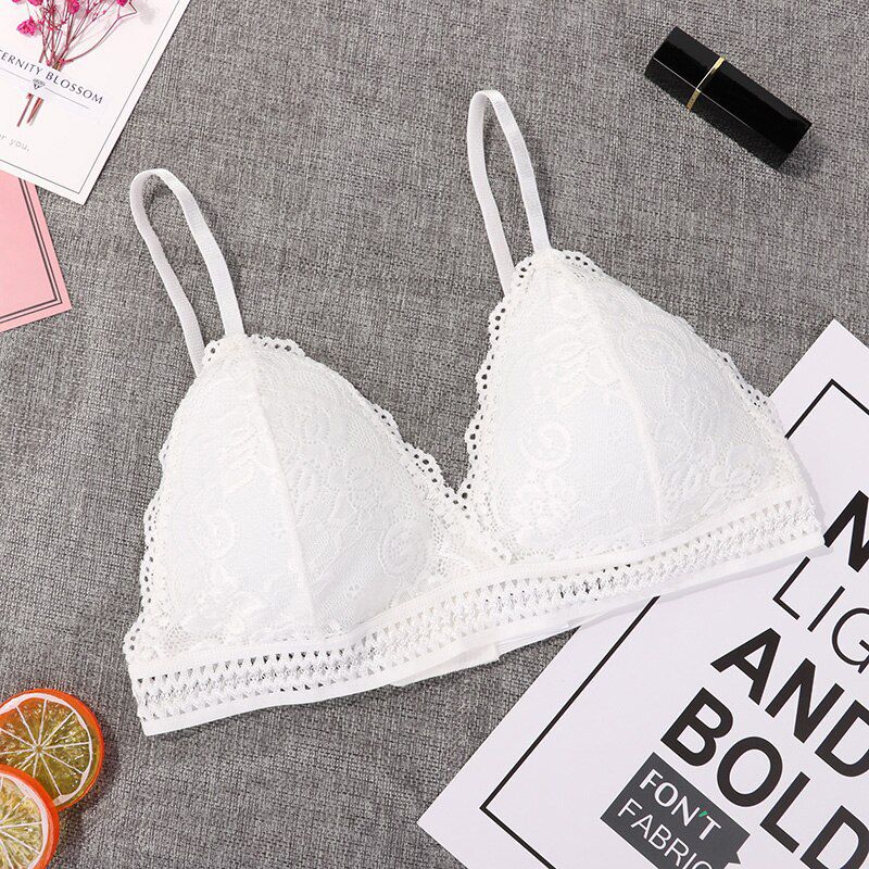 Seamless Deep V Lace Bras For Women Wireless Push Up Bra Thin Comfort Underwear  Lingerie French Style Bralette Hot