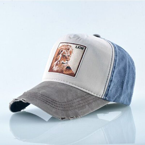 13 kind of animal patterns cap Baseball Caps women Washed cotton bonnet Unisex Embroidered wolf cap Hip Hop Gorras