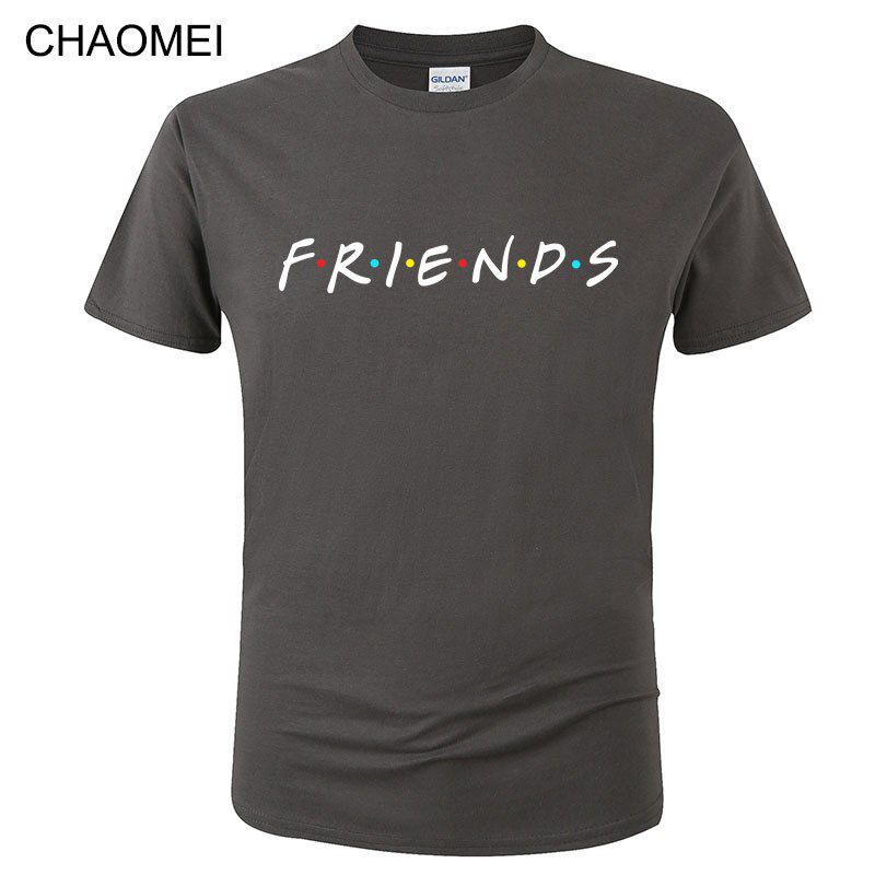 Cool Friends T Shirt Men Women Summer Cotton Short Sleeve Letter Printed Tshirt Casual Funny T-Shirts Streetwear Tees C163