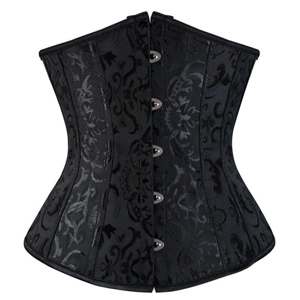 Gothic Corset Women Sexy Under14 Bone Glue Waist Trainer Corset Shaper Plus Size  Black White Red Blue XS-6XL