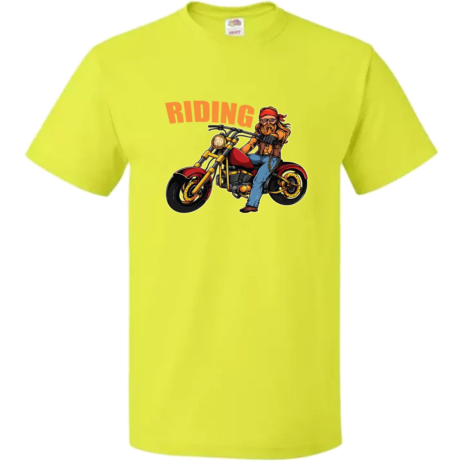 Motorcycle Design Half Sleeve T-Shirt for Men