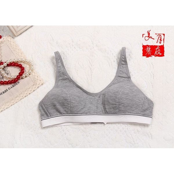 Women Push Up Bra Adjusted Wire Free  Straps Comfortable Wireless Bamboo Cotton Tank Underwear Bust Crop Tops
