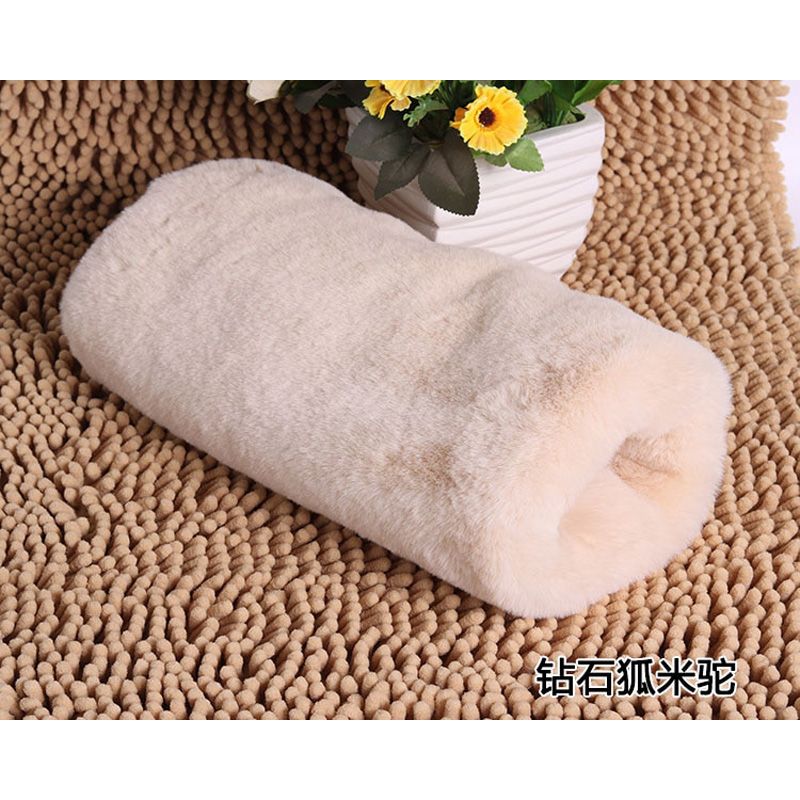 2021 Faux  Winter Warm Arm Gloves Soft Multi-function Faux Rabbit Fox  Hand Wrist Big Size Casual Outdoor Long Mitten-55-40cm