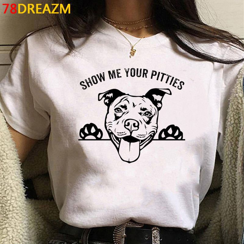 French Bulldog Bull Terrier top tees female print japanese kawaii grunge white t shirt top tees t shirt streetwear