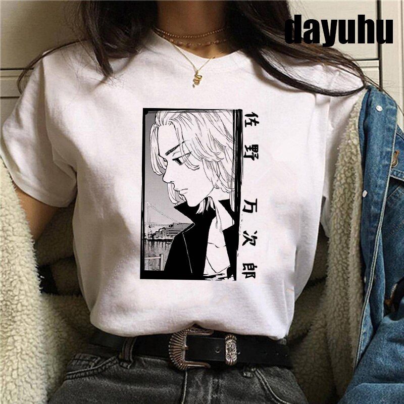 Jnese Anime Tokyo Revengers T Shirt Men Kawaii Harajuku Summer Tops Tokyo Revengers Graphic Tees Cartoon UniT-shirt Male