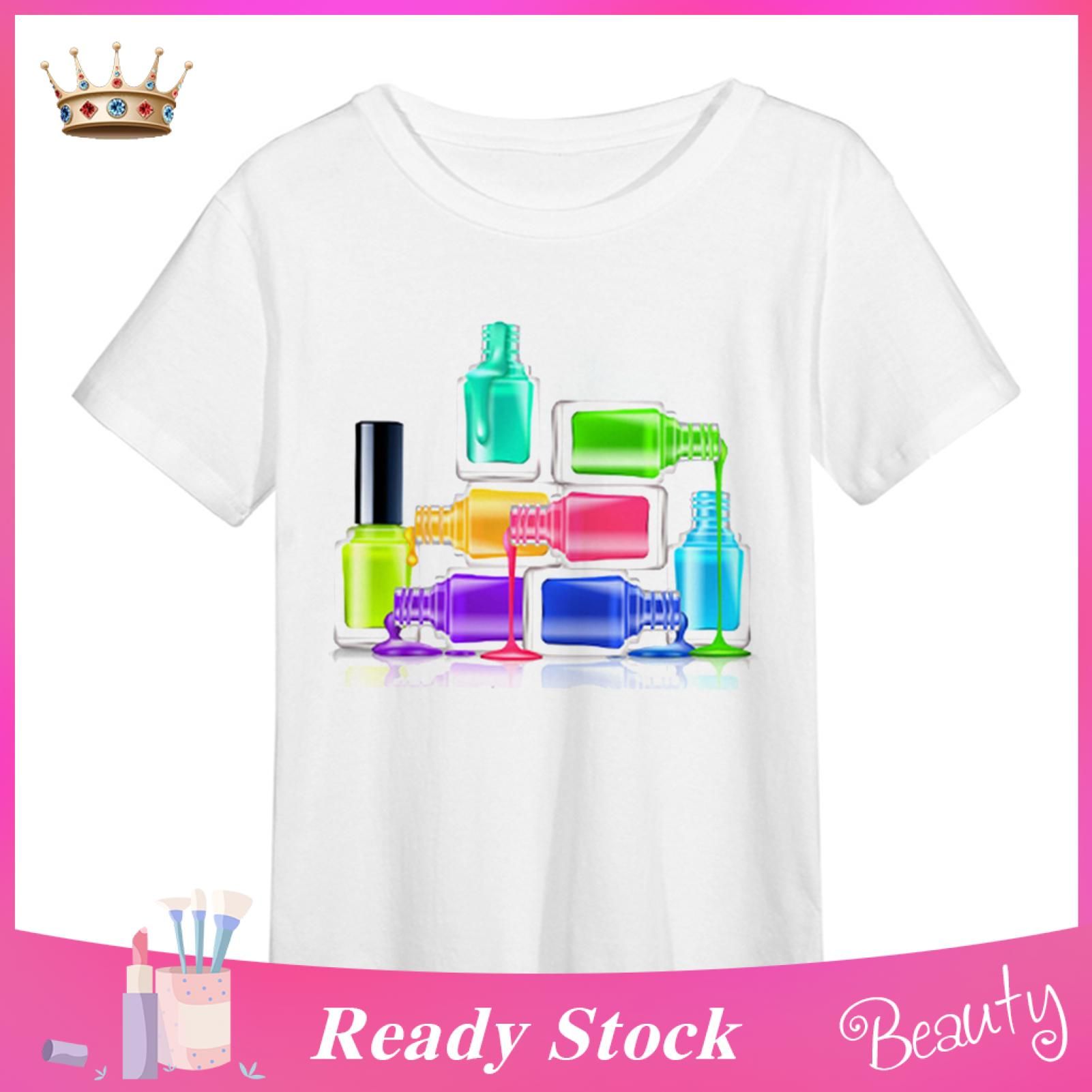 Women T-shirt Soft Round Neck Women Top
