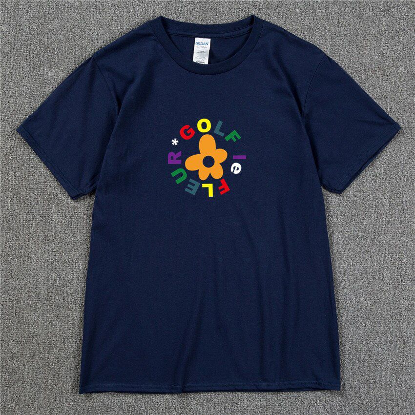 Golf Wang Le Fleur flower vote igor Tyler The Creator Skate T-shirt Cotton Men Casual Tshirt Swag t-shirt Men Womens  Hop