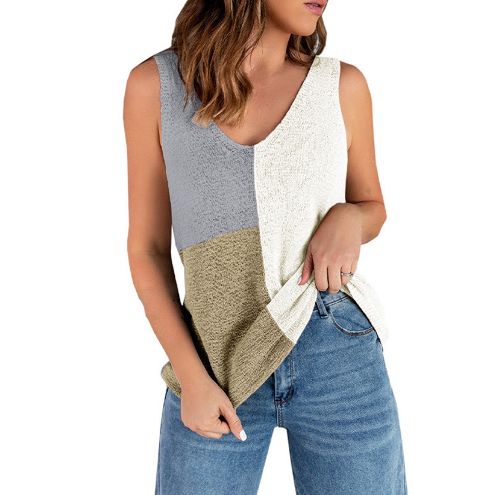 Women Vest V Neck Spring Summer Strap Top