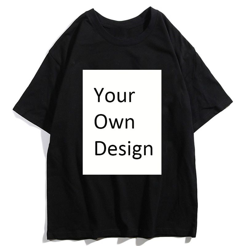 Own Customized T-shirts Design Casual Harajuku Ulzzang Summer Cotton Casual Short Sleeve O Neck Men Women T-shirts Tops Tees