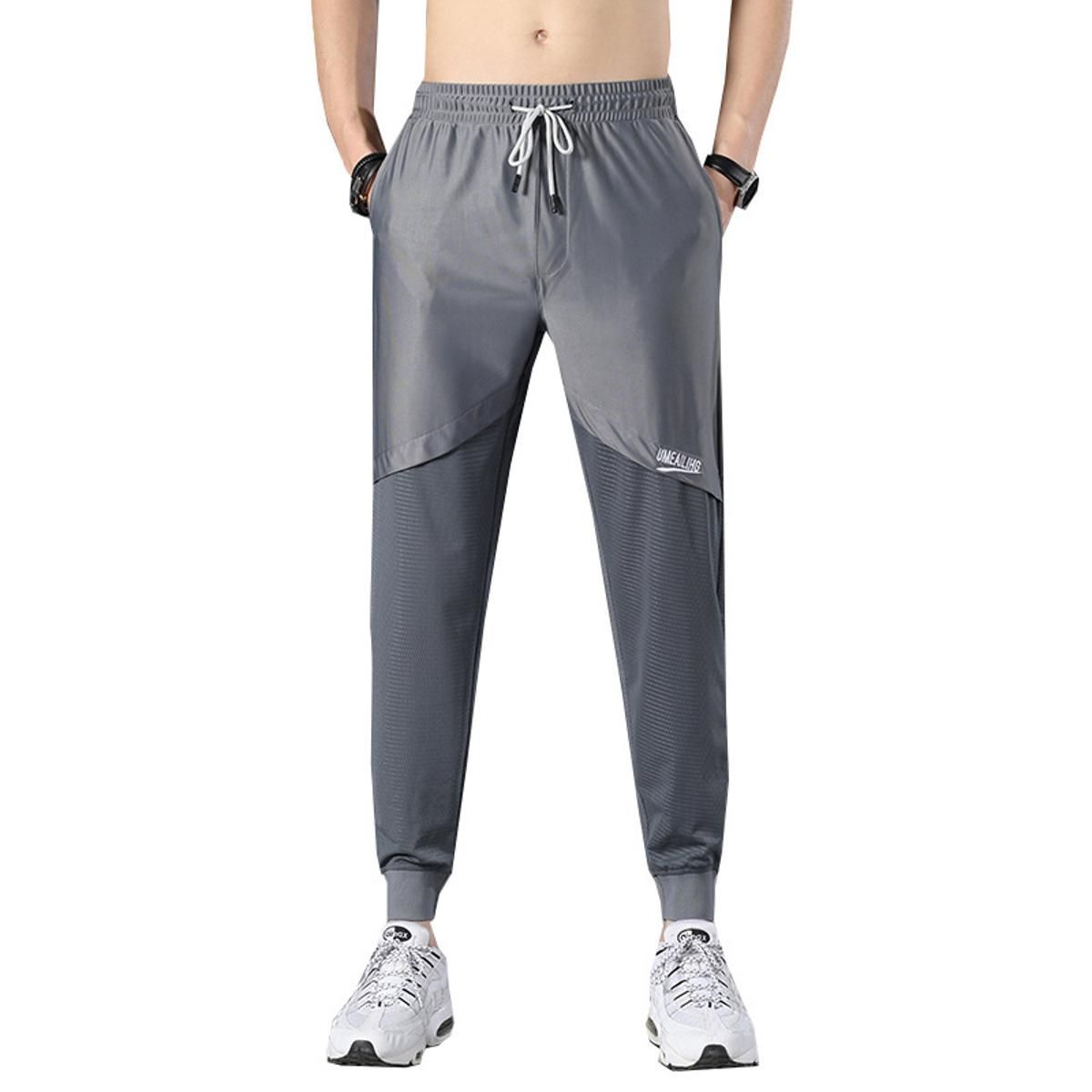 Fashion new pant Summer Large Thin Viscose Fiber Casual Pants Men's Loose Quick-Dry All-match Sports Pants Youth Capri-Pants