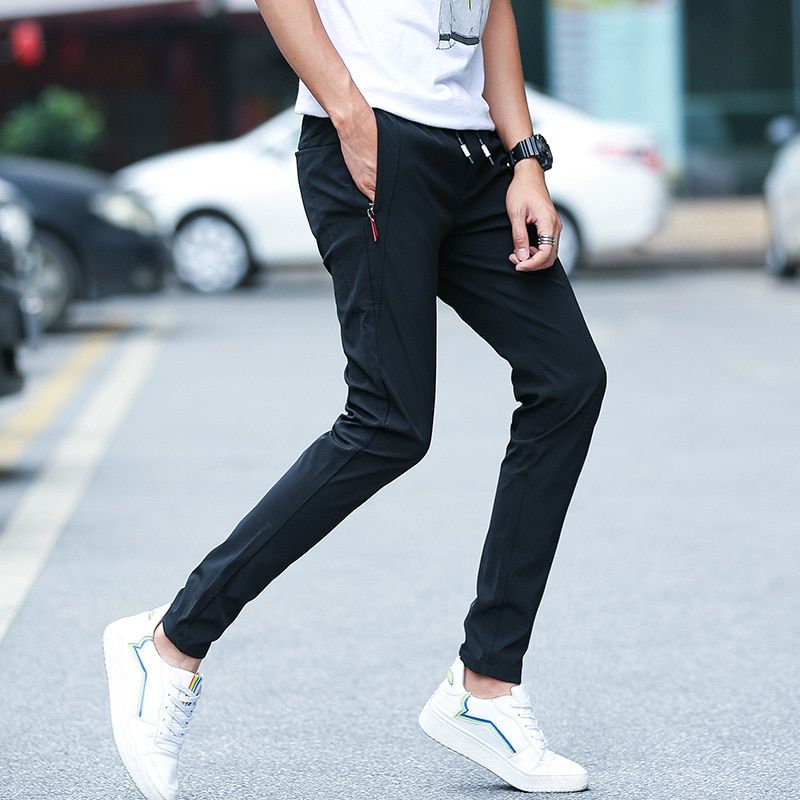 Brand Mens Fast Dry Trousers Casual Straight Men‘s Pants Thin Trouser Clothes Man Pants Trouser For Male Pant