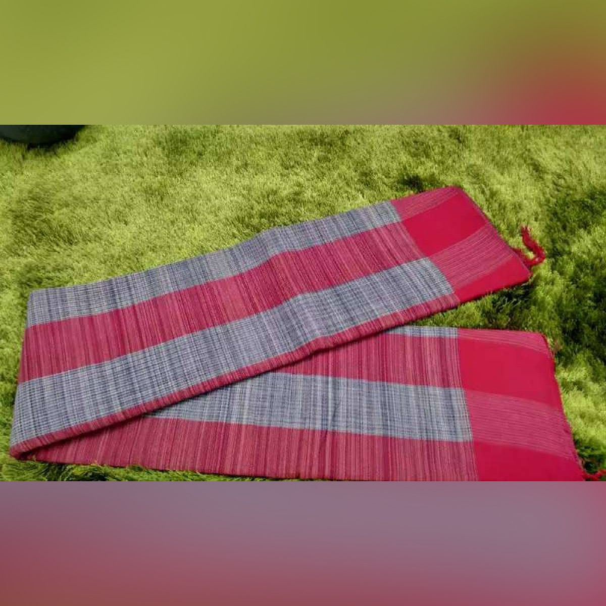 Multicolor Jhorna Cotton Saree with Running Blouse Piece for Women