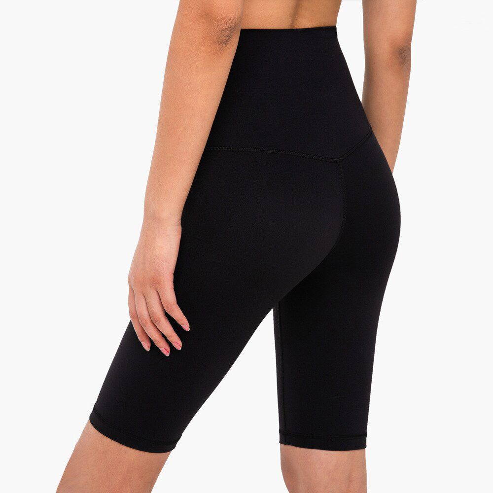 Yoga Shorts Doublesided Fitness Tight Gym Sport Workout Running High Waist Butt Lifting Squat Proof Five Points Trousers