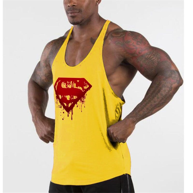 Vest Muscle Sleeveless Singlets Mens Bodybuilding Fitness Top Men Gym TaTop Clothing Brand Fashion Workout Srts Shirt