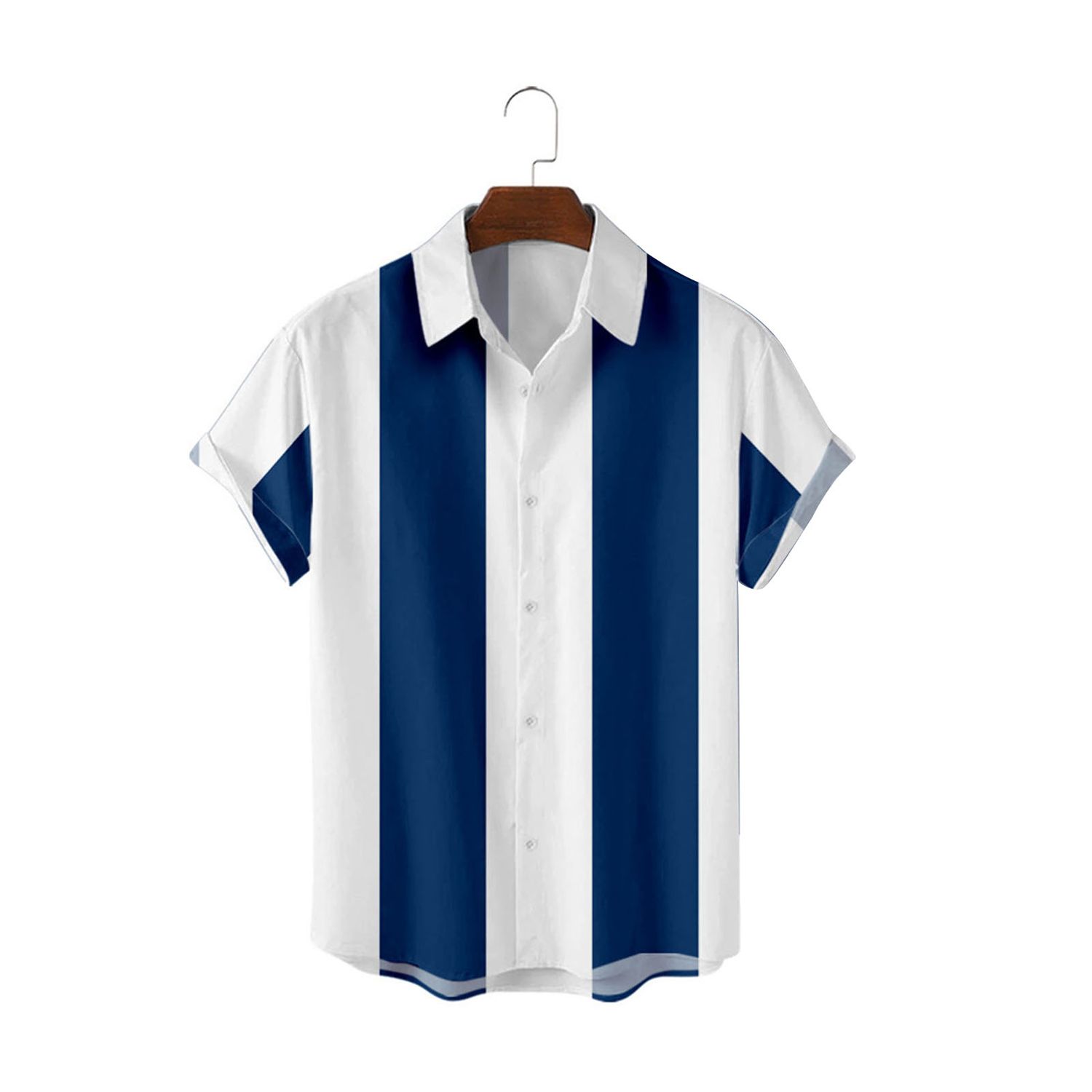 Summer Shirt Chic Cutting Casual Simple Hawaiian Shirt Top