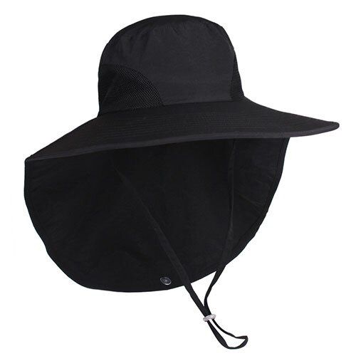 FURTALK Sun Hat for Women Summer Ponytail Safari Hats with Neck Flap Wide Brim Breathable Sun Protection Fishing Hiking Hat