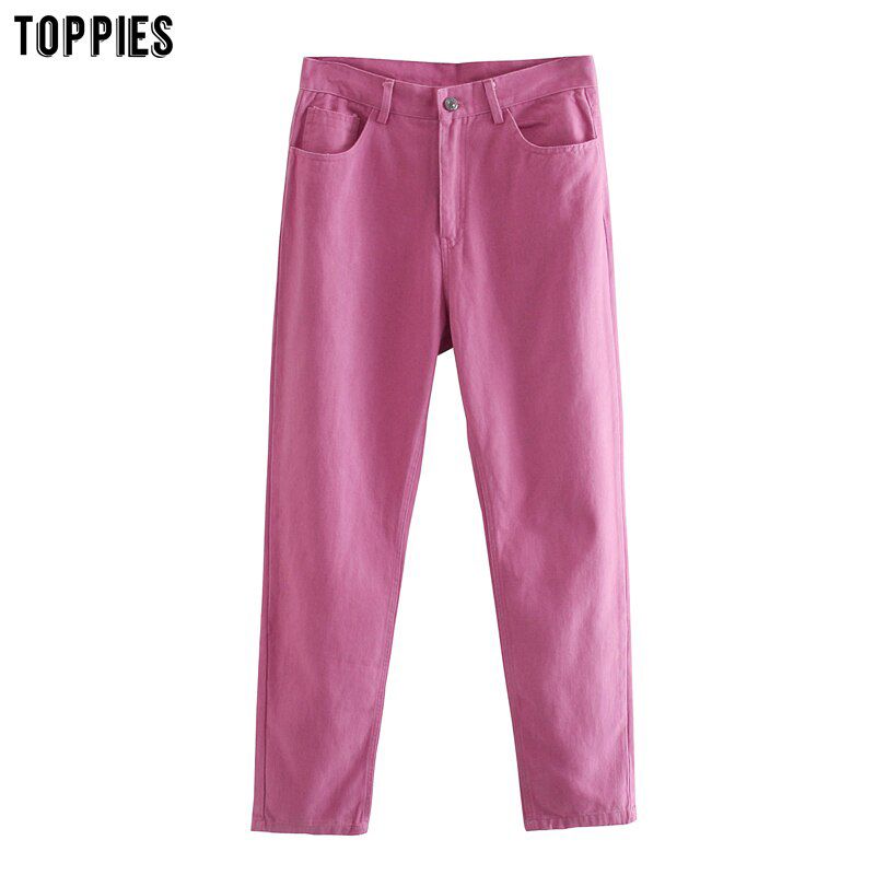 Toppies Autumn Straight Pants Women High Waist Trousers Cotton Sweatpants Plus Size pantalones de mujer