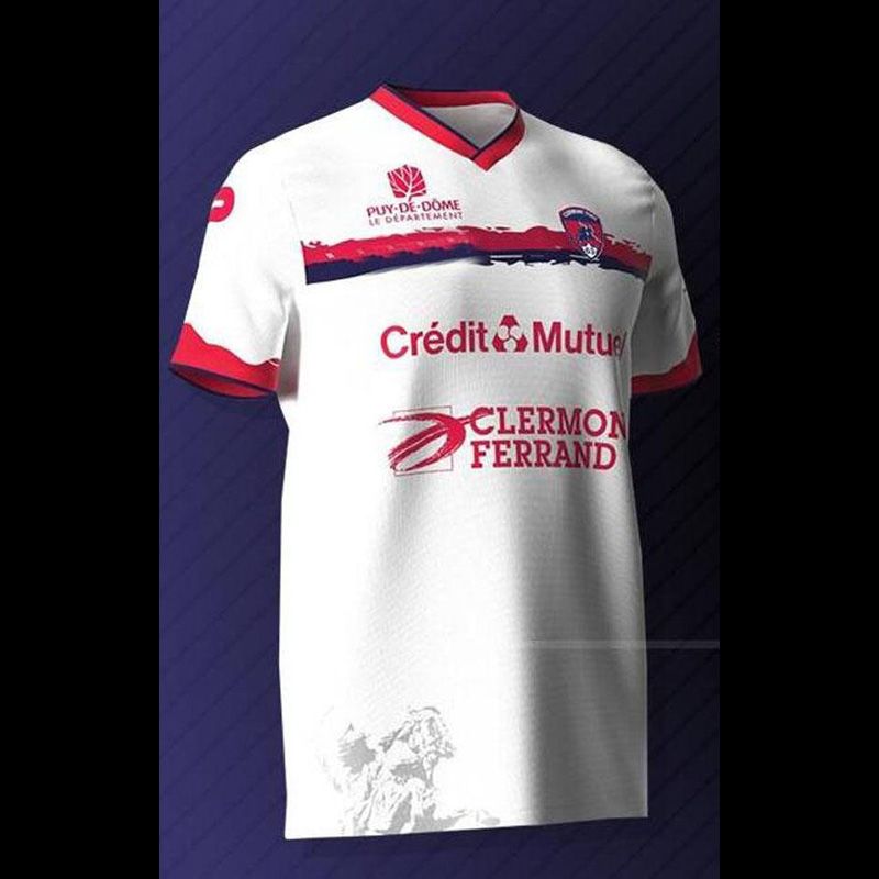 Clermont Foot 63 soccer jerseys home RED Rashani MAILLOT de foot bayo Dossou Allevinah Berthomier football shirt