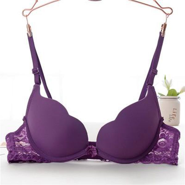 New Brand Woman Push Up Bra  Double Push Up Bras For Girls Gather Super Push Up Bra  Push Up Bra Silicone 3/4 Cup
