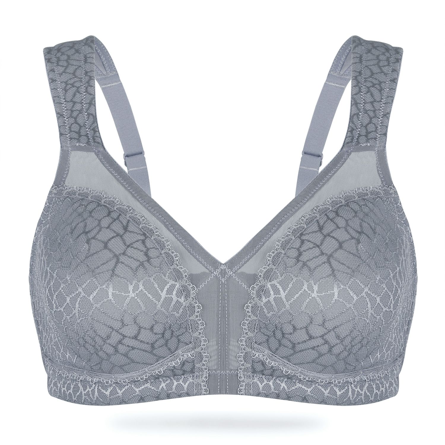 Bra Women Minimizer Plus Size Underwear Lace Bralette Wireless BH Comfort Basic Brassiere Ropa Interior Femenina F Full Coverage