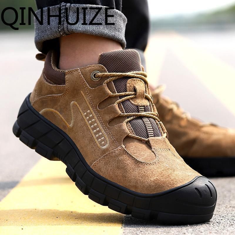 Labor insurance shoes men's lightweight anti-smashing anti-piercing steel toe cap deodorant site safety work shoes steel toe site safety boots outdoor protective shoes