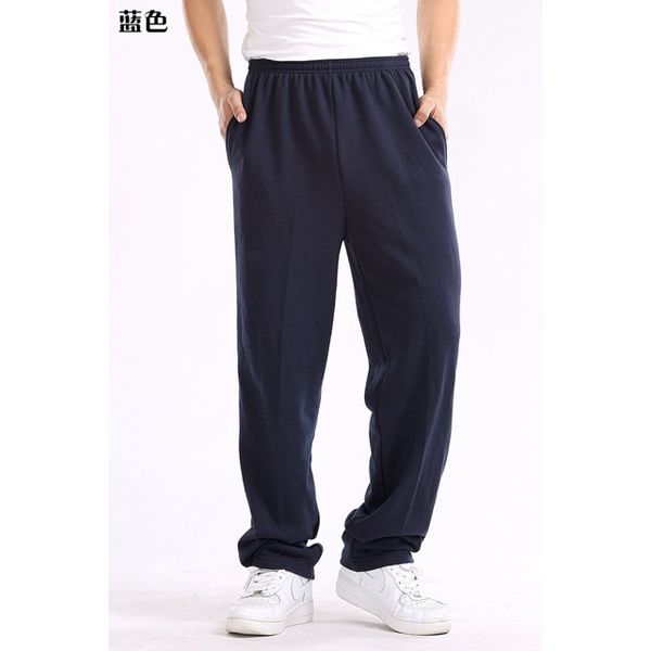 Men Simple Cheap Cotton Sports Pants autumn Black Elasticity Pants Casual Mens Home Pants Straight Trouser