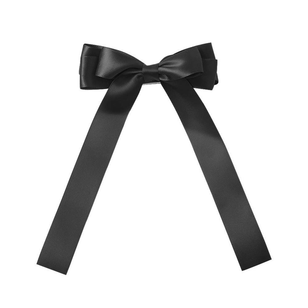Sweet Women Solid Color Bowknot Hairpin Hair Clip Cosplay Headwear Accessory