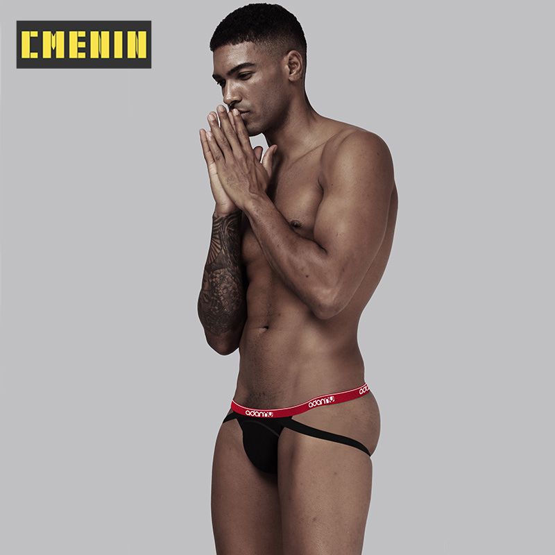 CMENIN 1pcs  Solid Nylon  Men Underwear thongs Mens Jockstrap  Thongs And G strings CMENIN 1pcs  Print Innerwear AD43