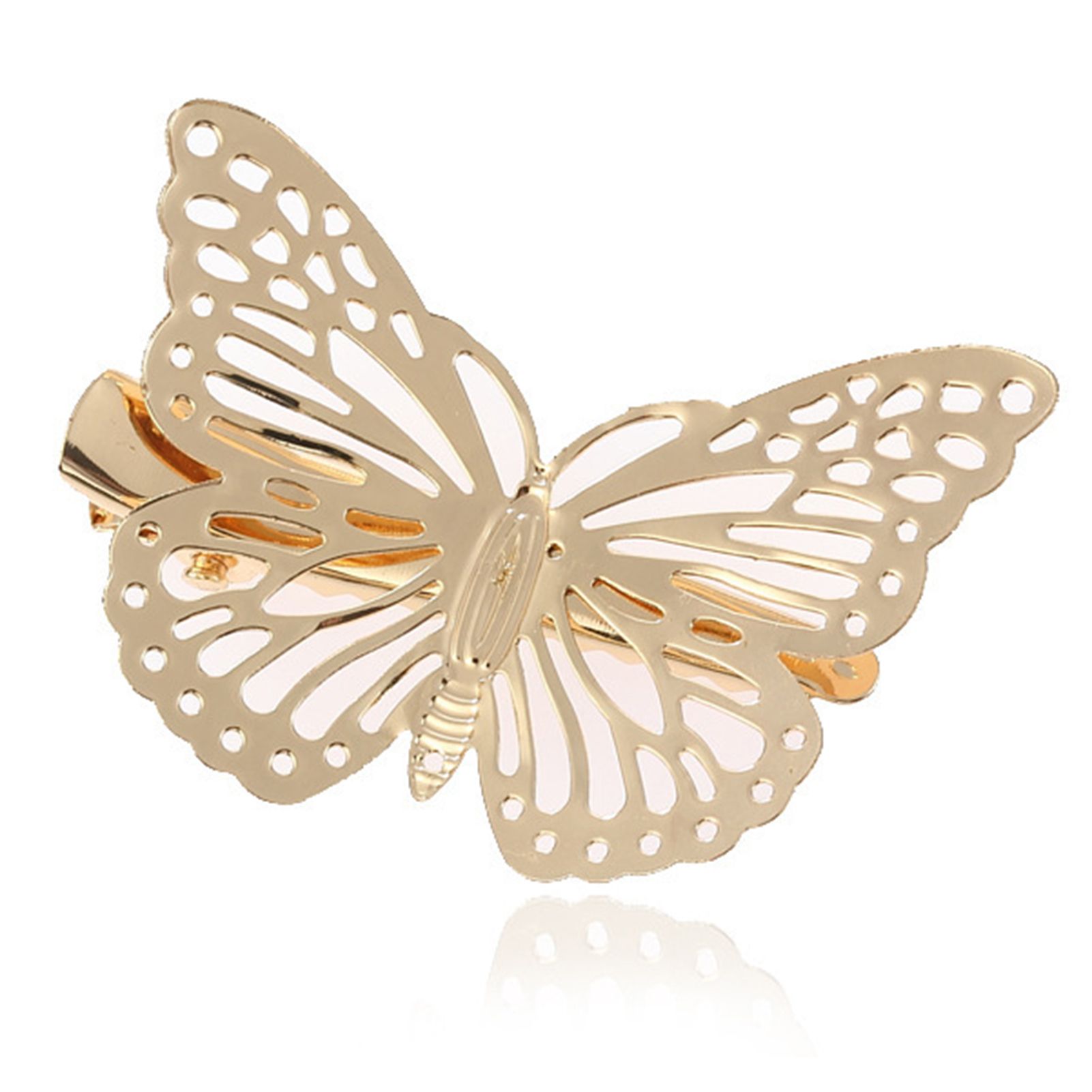 All-match Butterfly Hollow Vivid Hairpin Hair Clip Hair Barrette Hair Accessories for Daily Wear