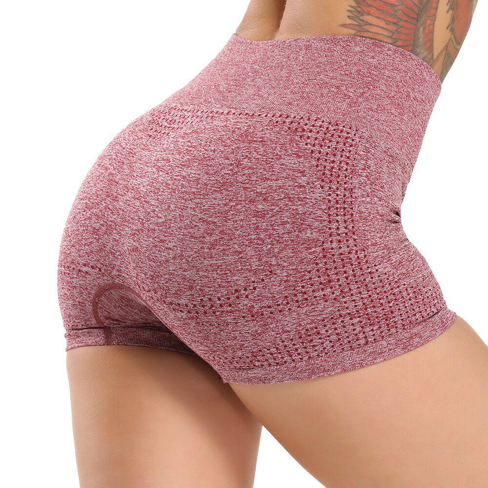 High Waist Energy Seamless Yoga Shorts Fitness Workout Clothing Push Up Hip Gym Shorts Sports Running Women Gym Leggings