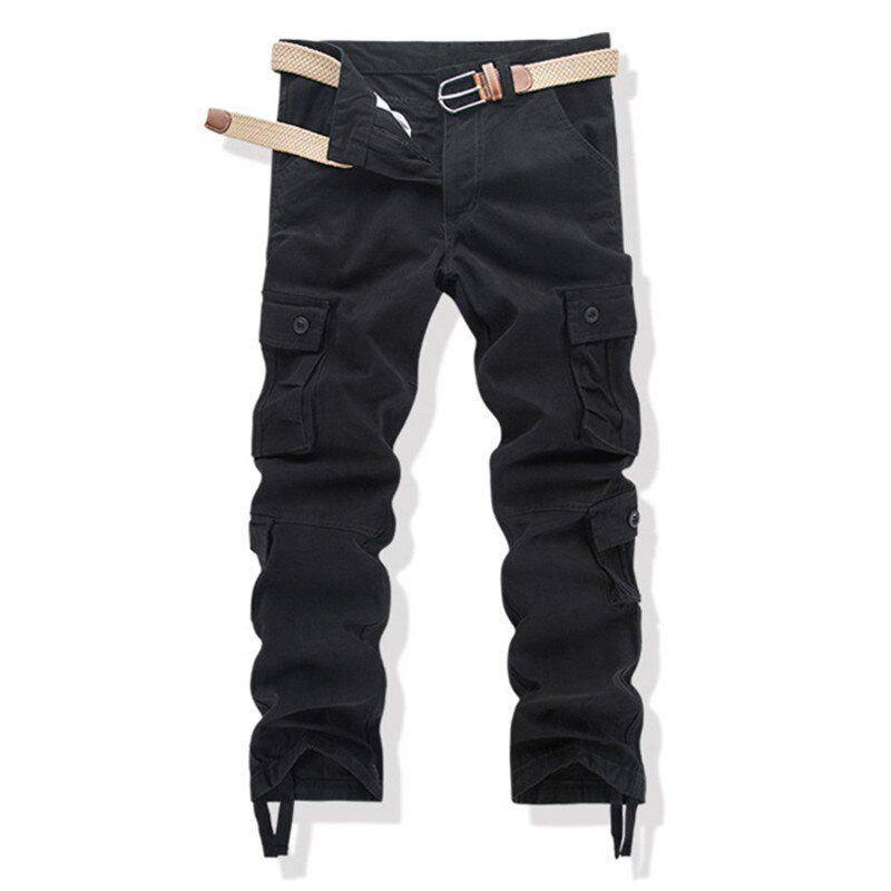 Men Casual Pants Streetwear Straight Pant Multi-pocket Training Tactical  Trousers Cargo Pant Droppshipping