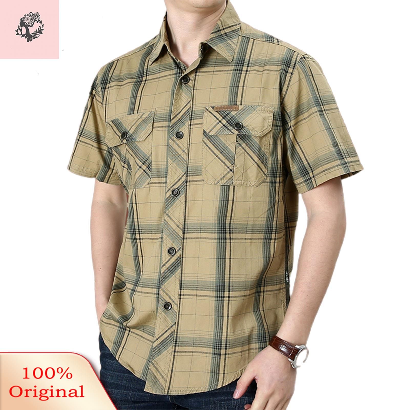 Sunnyheart Shirt Short Sleeve Single ed Turn-down Collar Shirt