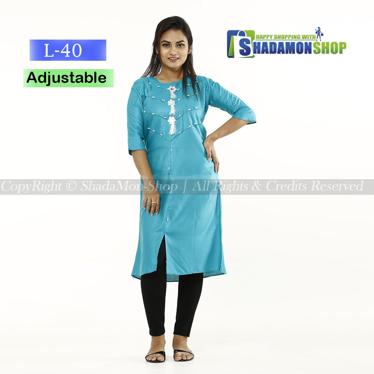 Latest Designed, High Quality Linen Cotton Fabric, Exclusive, Fashionable, Stylish and Comfortable, Kurtis for Girls (1 pcs 6 Colours Available)