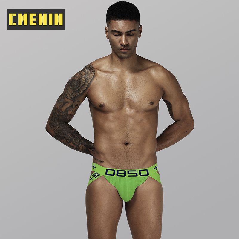 CMENIN 1pcs BS (1 Pieces) Patchwork Polyester Men Underwear thongs Mens Jockstrap 2022 New thongs And G strings CMENIN 1pcs Breathable Cartoon Innerwear BS3515