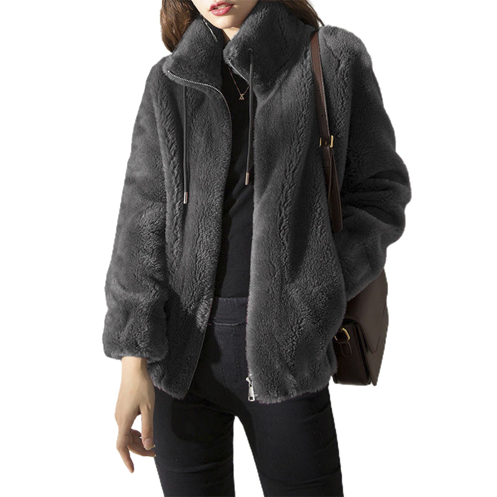 Jket Solid Color Pure Color Warm Jket