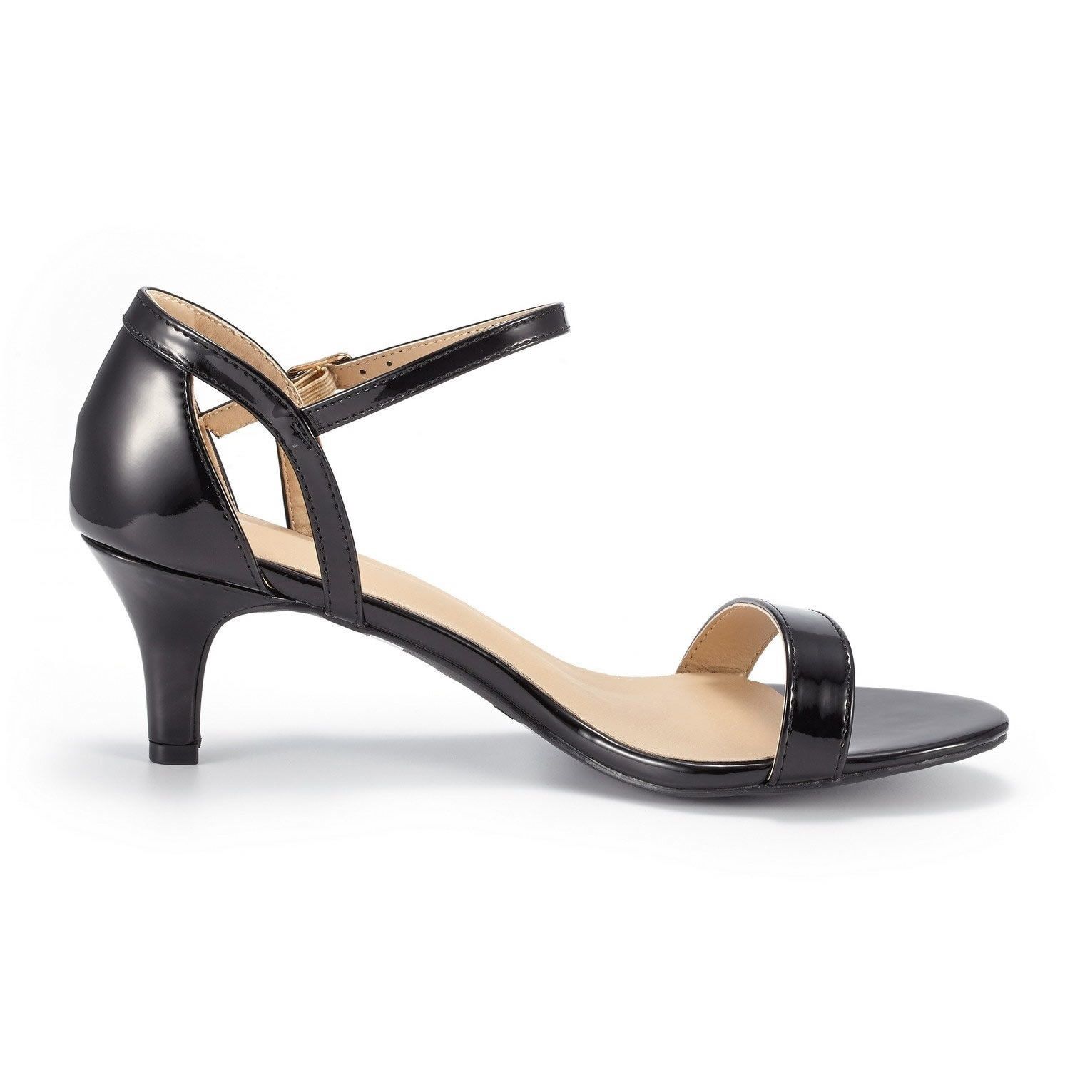 Multi Colour Patent Hot summer party low high heels sandal women pumps shoes wedding sandals women 2022