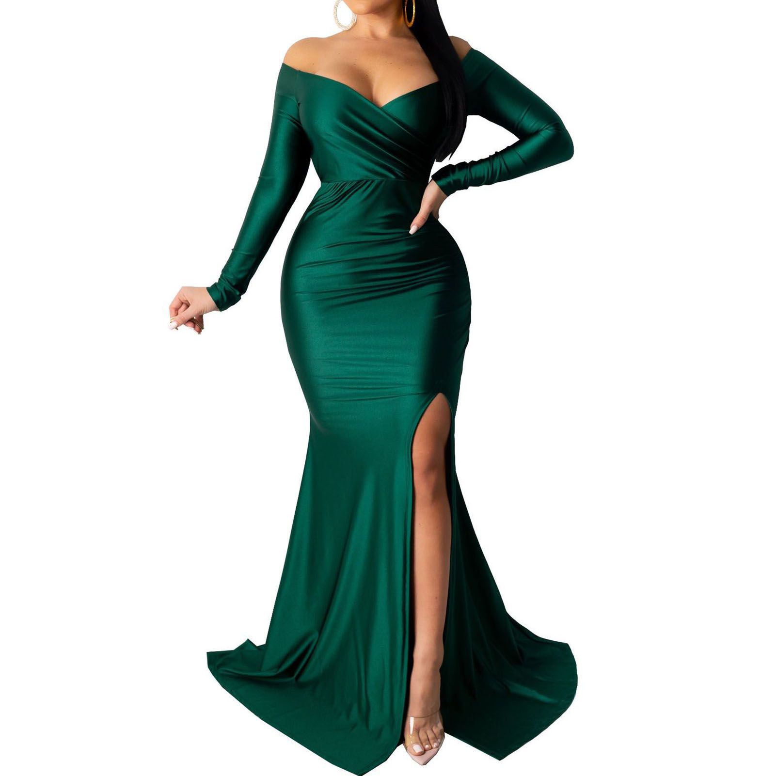 Long Dresses Eye-catching One Shoulder Women Formal Dress