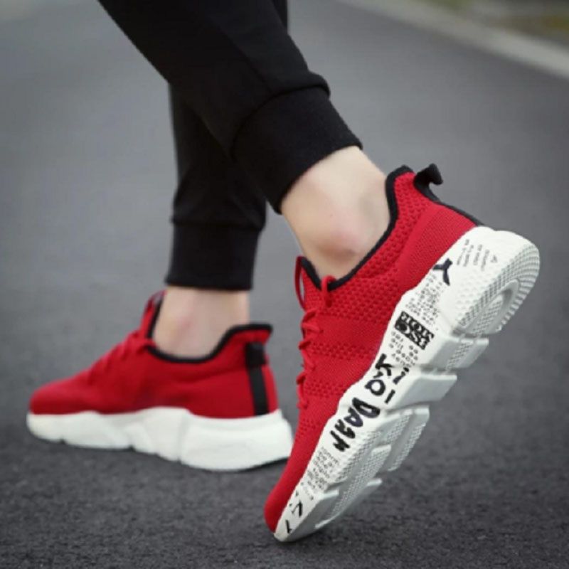 Fashionable Fabrics Red Color Sneaker Shoes for Men - Juta - Shoe For Boys - Shoe For Boys