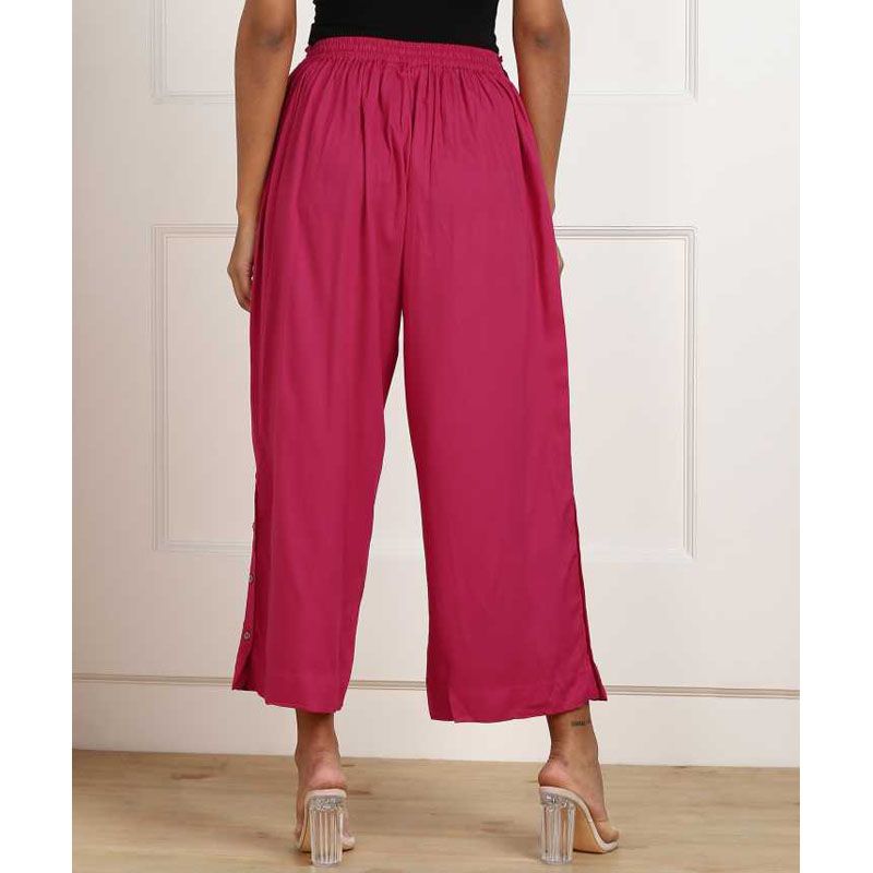 Relaxed Women Stylish Linen Palazzo For Woman