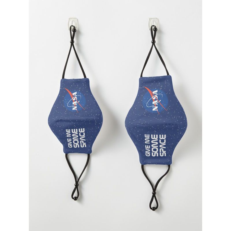 NASA Logo Give Me Some Space Party Face_Mask Two Layer Face_Mask For Men And Women Gaming Face Maks Fitted Face_Mask Female Fashion Male Fashion With Adjustable Ear Loop Face Maks And Digital Face_Mask Graphics Print Anime Series Washable Mask_Nose Bar