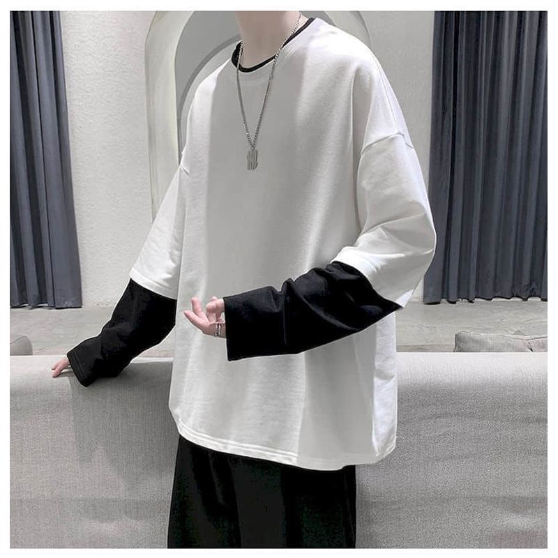 Funny Solid Striped Shirts Boys Autumn Fashion Cool Harajuku Tees Clothes Tshirt Oversized T Shirt Woman Tshirts Men Streetwear