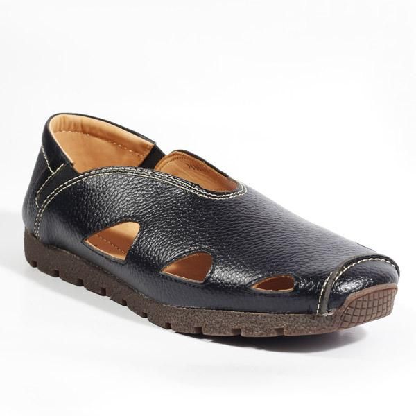 Annex Bangladesh Black Dana Leather High Quality Gents Sycale Shoe A0167 for Men