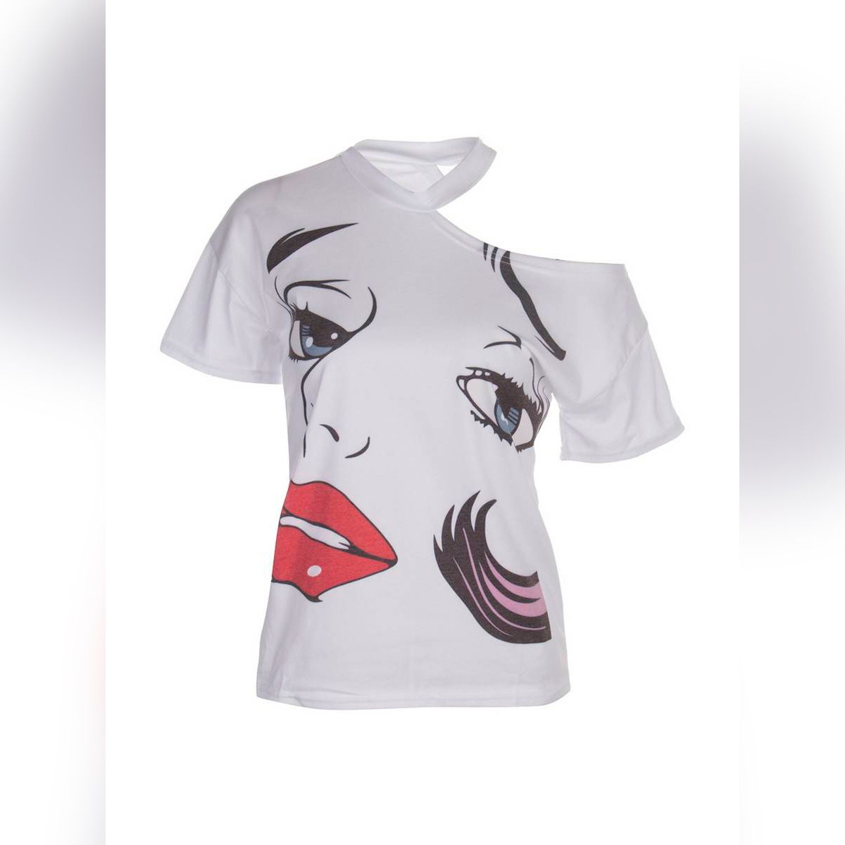 New Women Fashion Short Sleeve Print T-shirt Summer Casual Tops for Shopping Daily Wear