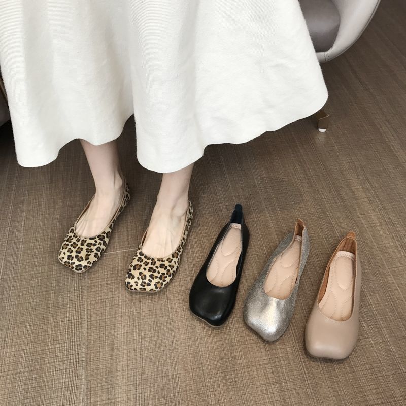 Loafers Women Mules Leather Shoes Casual Flat Shoes Mary Jane Vintage Korean Shoes For Women Slippers New 051627