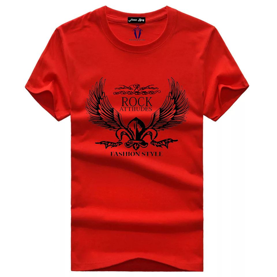 Rock Attitude Stylish Men Short Sleeve T-Shirt Street Smart Fitness Quick Dry TShirt High Quality Digital Printing New Season