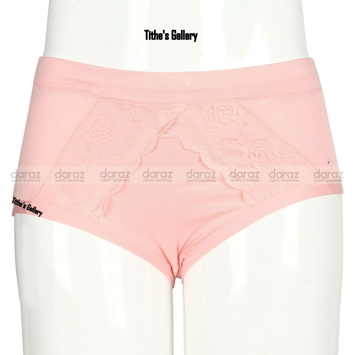 Soft Nylon Panty for Women-Pink