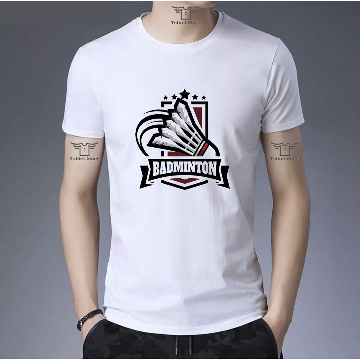 New Season Fashion Trend Casual T-Shirt Classic Simple Small Icon Printing Men And Women Couples Loose Round Neck Short Sleeves - Genji