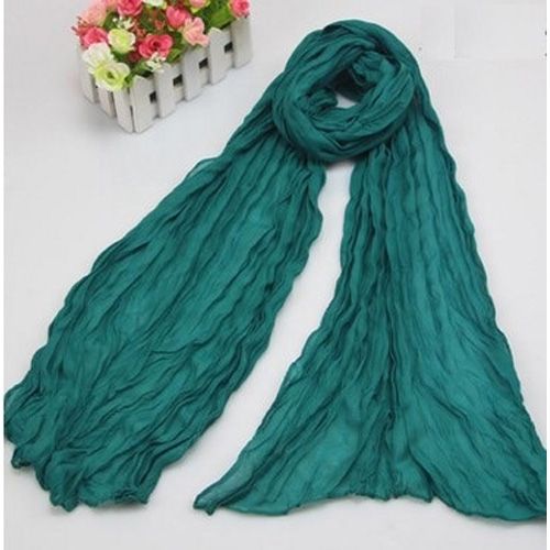 2018 New Europe  Fashion 23 Colors Candy Solid Colors Soft Trendy Long Voile Scarfs Winter Warm Scarf Women Scarf Shawl Blue